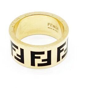 Fendi Ring Gold Black 400-081425